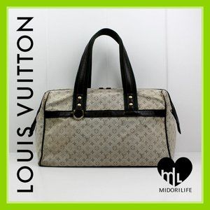 LOUIS VUITTON Vintage Monogram Mini Lin Canvas Josephine GM Shoulder Bag